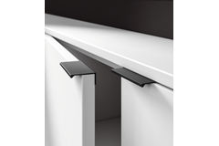 Greep square ba64 l94 zwart